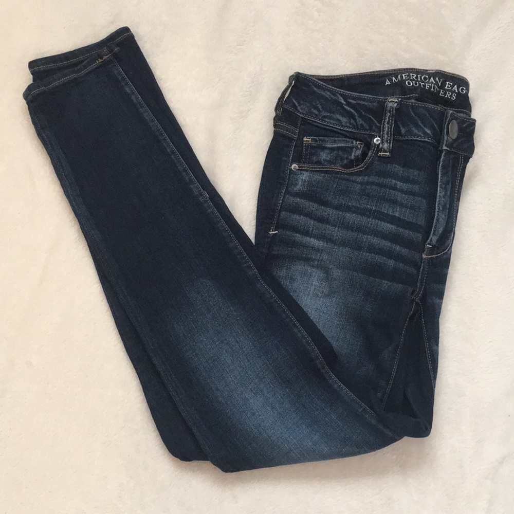 AEO super super stretch skinny jeans size:4R